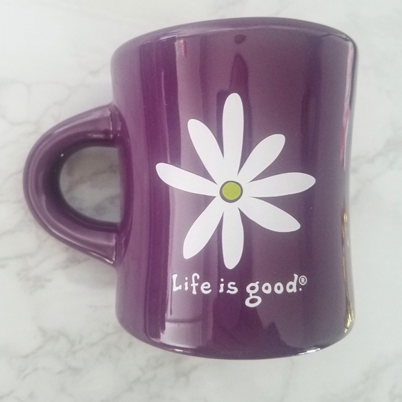 Other - Life Is Good Purple Daisy Mug